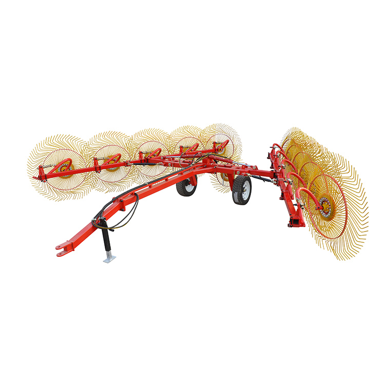 Rotary traktor rake