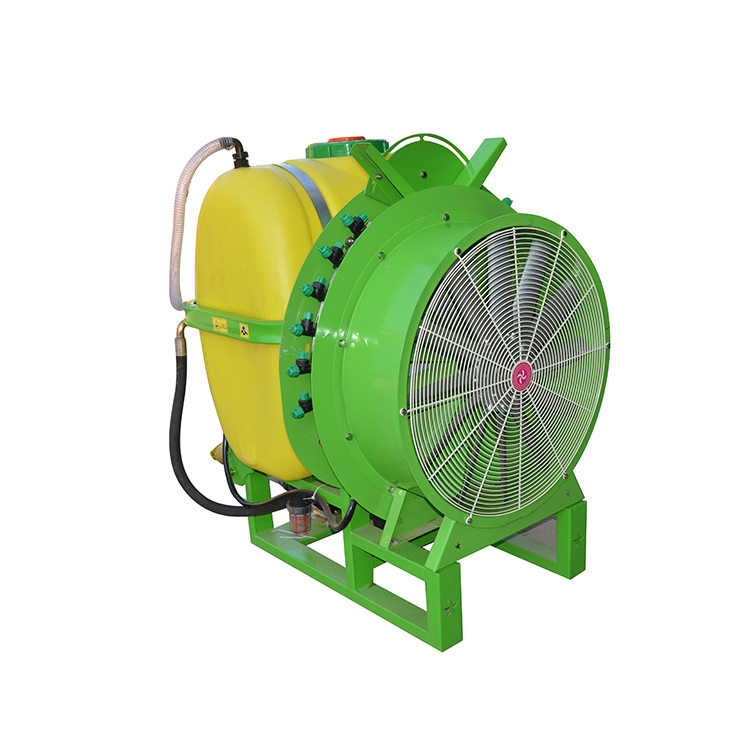 Tractor mount air blast sprayers